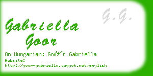 gabriella goor business card